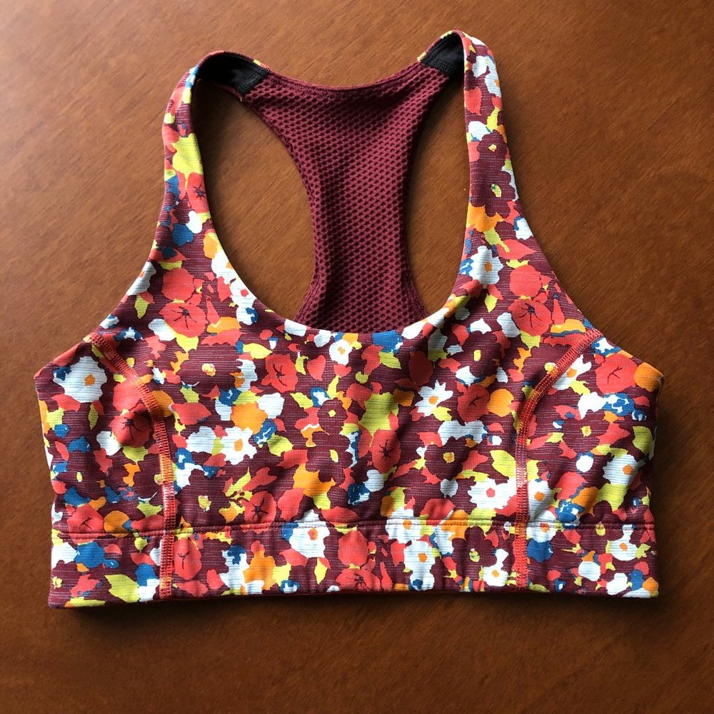 Outdoor Voices Paprika Blooms Sports Bra - Picture 2 of 4